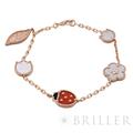 Van Cleef & Arpels ヴァン クリーフ&アーペル ラッキー スプリング ブレスレット 5モチーフ ローズゴールド マザーオブパール VCARP7RR00 メイン