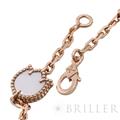 Van Cleef & Arpels ヴァン クリーフ&アーペル ラッキー スプリング ブレスレット 5モチーフ ローズゴールド マザーオブパール VCARP7RR00 10
