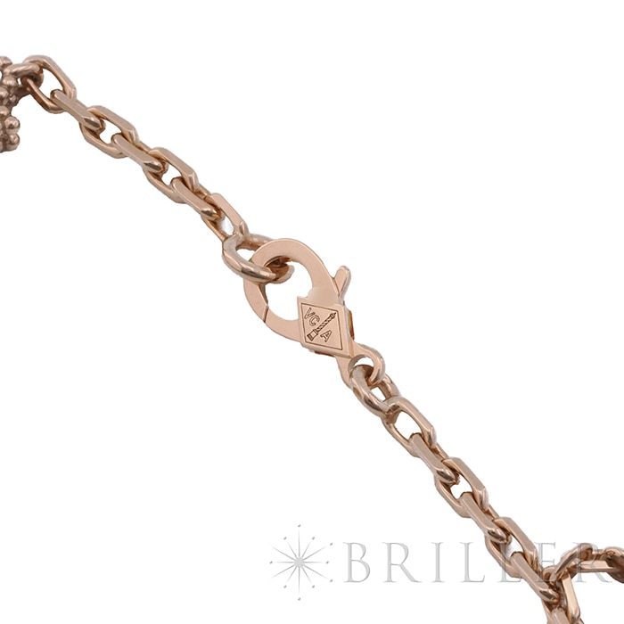 Van Cleef & Arpels ヴァン クリーフ&アーペル ラッキー スプリング ブレスレット 5モチーフ ローズゴールド マザーオブパール VCARP7RR00 11