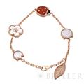 Van Cleef & Arpels ヴァン クリーフ&アーペル ラッキー スプリング ブレスレット 5モチーフ ローズゴールド マザーオブパール VCARP7RR00 1