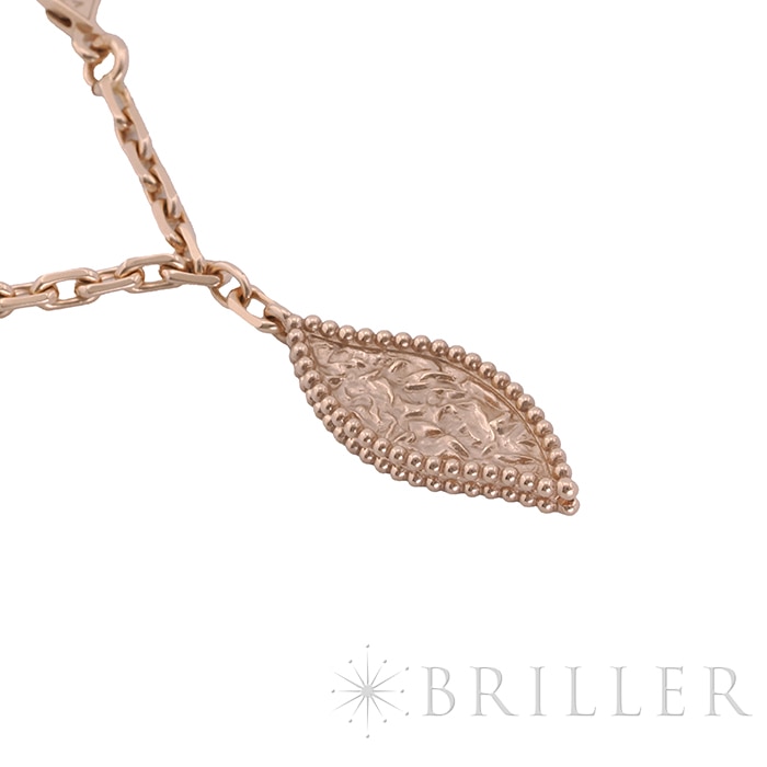 Van Cleef & Arpels ヴァン クリーフ&アーペル ラッキー スプリング ブレスレット 5モチーフ ローズゴールド マザーオブパール VCARP7RR00 8