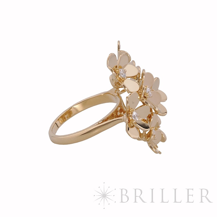 Van Cleef & Arpels ヴァン クリーフ&アーペル フリヴォル リング 8フラワー イエローゴールド ダイヤモンド 13号 VCARB67700 11