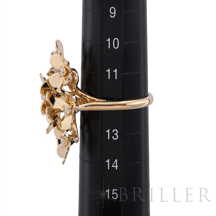 Van Cleef & Arpels ヴァン クリーフ&アーペル フリヴォル リング 8フラワー イエローゴールド ダイヤモンド 13号 VCARB67700 12