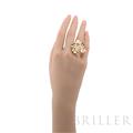 Van Cleef & Arpels ヴァン クリーフ&アーペル フリヴォル リング 8フラワー イエローゴールド ダイヤモンド 13号 VCARB67700 13