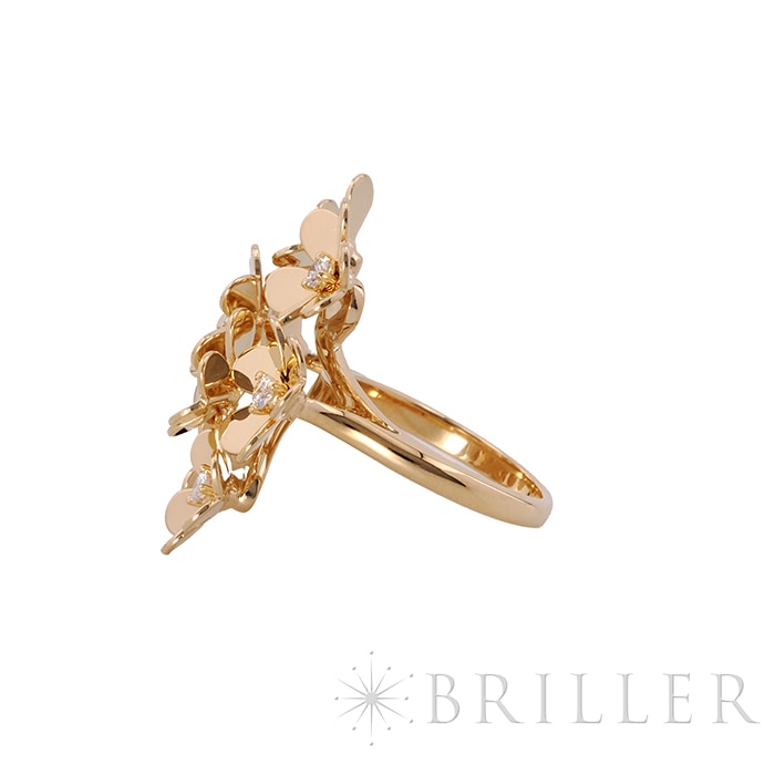 Van Cleef & Arpels ヴァン クリーフ&アーペル フリヴォル リング 8フラワー イエローゴールド ダイヤモンド 13号 VCARB67700 6