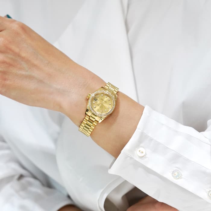 ROLEX ロレックス デイトジャスト 179138G シャンパン 28