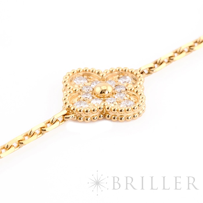 Van Cleef & Arpels ヴァン クリーフ&アーペル アルハンブラ ヴィンテージ アルハンブラ ブレスレット 5モチーフ イエローゴールド ダイヤモンド VCARA41400 9