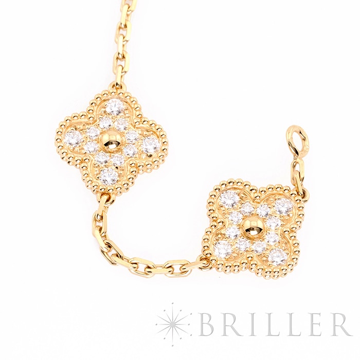 Van Cleef & Arpels ヴァン クリーフ&アーペル アルハンブラ ヴィンテージ アルハンブラ ブレスレット 5モチーフ イエローゴールド ダイヤモンド VCARA41400 8