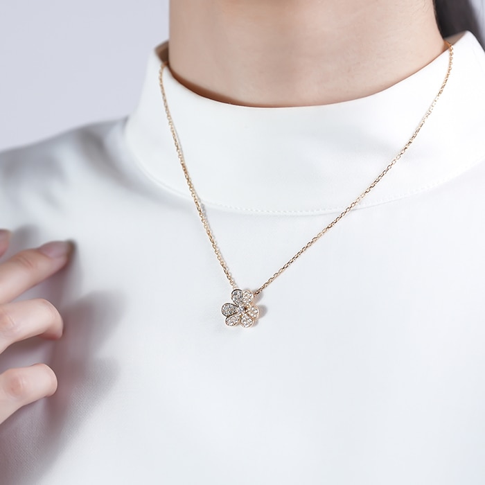 Van Cleef & Arpels ヴァン クリーフ&アーペル フリヴォル ペンダント スモール イエローゴールド ダイヤモンド VCARP2V100 14