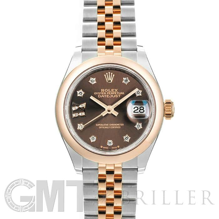 ROLEX ロレックス デイトジャスト 279161 チョコ 9Pスター IXダイヤ ジュビリーブレス メイン
