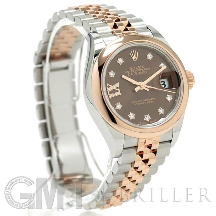ROLEX ロレックス デイトジャスト 279161 チョコ 9Pスター IXダイヤ ジュビリーブレス 9