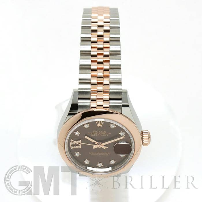 ROLEX ロレックス デイトジャスト 279161 チョコ 9Pスター IXダイヤ ジュビリーブレス 10