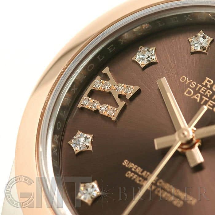 ROLEX ロレックス デイトジャスト 279161 チョコ 9Pスター IXダイヤ ジュビリーブレス 15