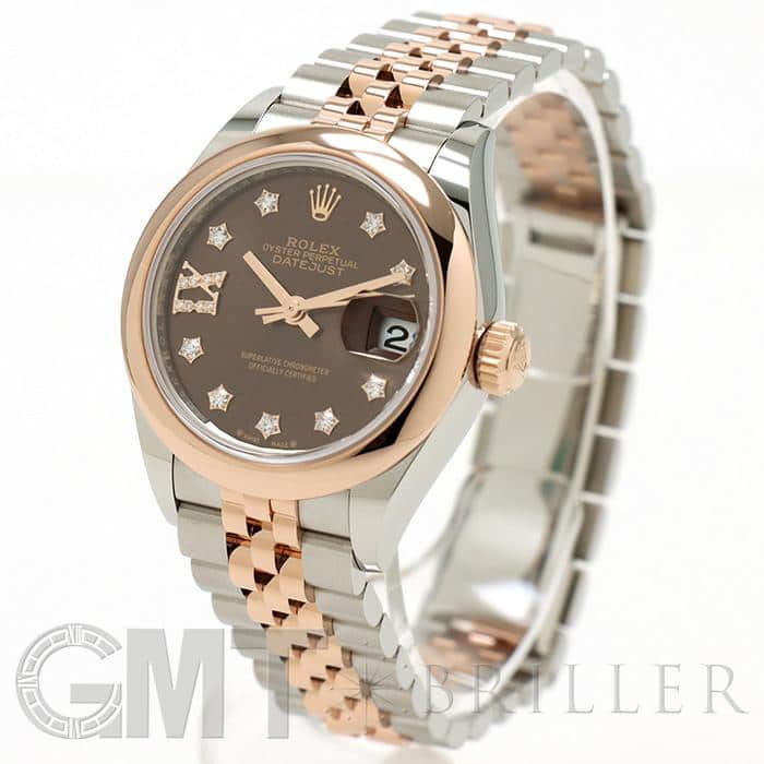 ROLEX ロレックス デイトジャスト 279161 チョコ 9Pスター IXダイヤ ジュビリーブレス 1