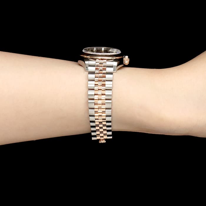 ROLEX ロレックス デイトジャスト 279161 チョコ 9Pスター IXダイヤ ジュビリーブレス 26