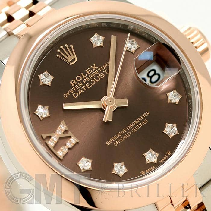 ROLEX ロレックス デイトジャスト 279161 チョコ 9Pスター IXダイヤ ジュビリーブレス 4