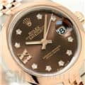 ROLEX ロレックス デイトジャスト 279161 チョコ 9Pスター IXダイヤ ジュビリーブレス 4