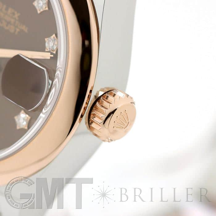 ROLEX ロレックス デイトジャスト 279161 チョコ 9Pスター IXダイヤ ジュビリーブレス 8