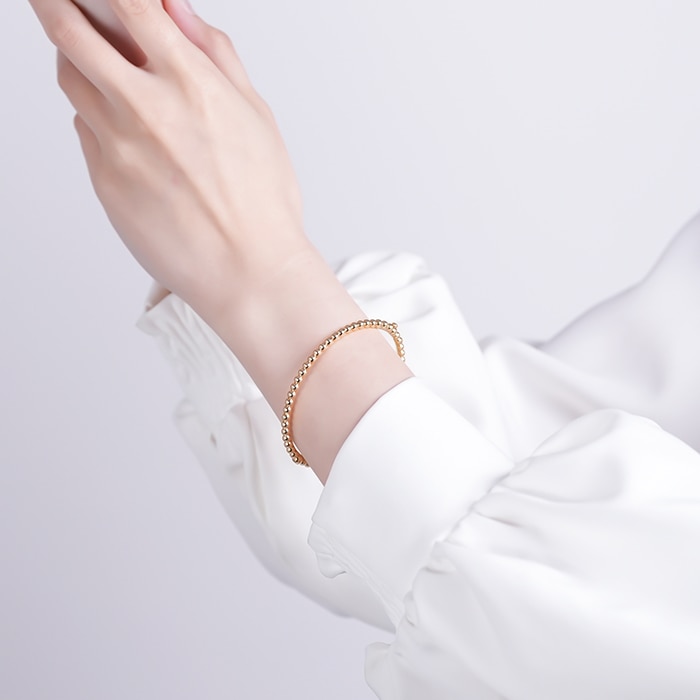 Van Cleef & Arpels ヴァン クリーフ&アーペル ペルレ ゴールドパール ブレスレット ミディアムモデル VCARO7A800 14