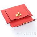 HERMES エルメス ケリー ケリーポケット エプソン ルージュカザック ゴールド金具 19