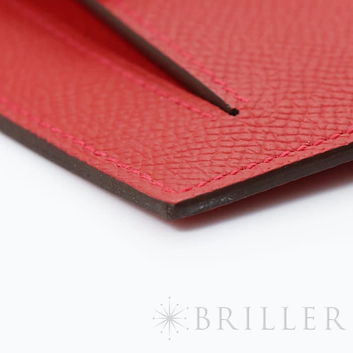 HERMES エルメス ケリー ケリーポケット エプソン ルージュカザック ゴールド金具 21