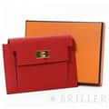 HERMES エルメス ケリー ケリーポケット エプソン ルージュカザック ゴールド金具 29