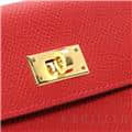 HERMES エルメス ケリー ケリーポケット エプソン ルージュカザック ゴールド金具 3