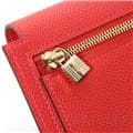 HERMES エルメス ケリー ケリーポケット エプソン ルージュカザック ゴールド金具 5