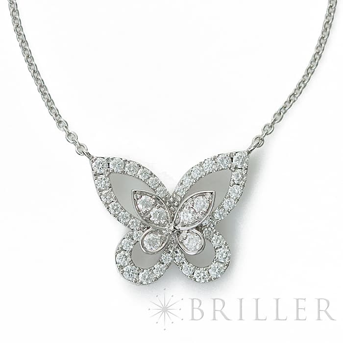 GRAFF グラフ バタフライ シルエット ダイヤモンド ミニ ペンダント RGP695 8