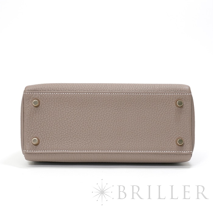 HERMES エルメス ケリー 25 内縫い トゴ エトゥープ ゴールド金具 11