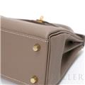 HERMES エルメス ケリー 25 内縫い トゴ エトゥープ ゴールド金具 16