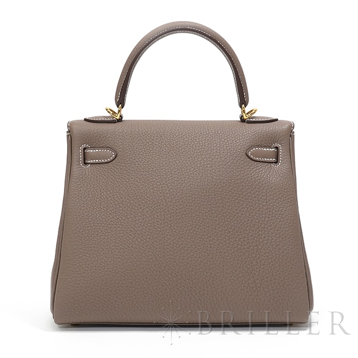 HERMES エルメス ケリー 25 内縫い トゴ エトゥープ ゴールド金具 1