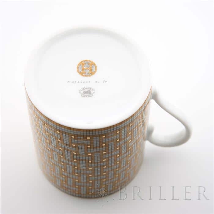HERMES エルメス マグ 〈モザイク 24〉 ゴールド 11