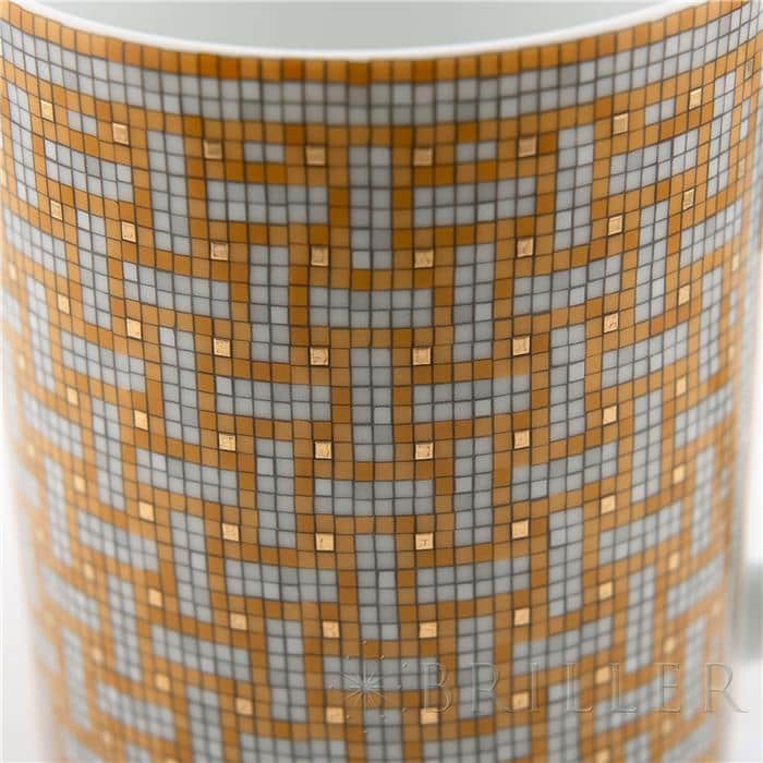 HERMES エルメス マグ 〈モザイク 24〉 ゴールド 14