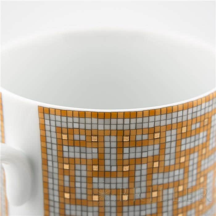HERMES エルメス マグ 〈モザイク 24〉 ゴールド 25