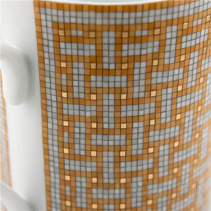 HERMES エルメス マグ 〈モザイク 24〉 ゴールド 26