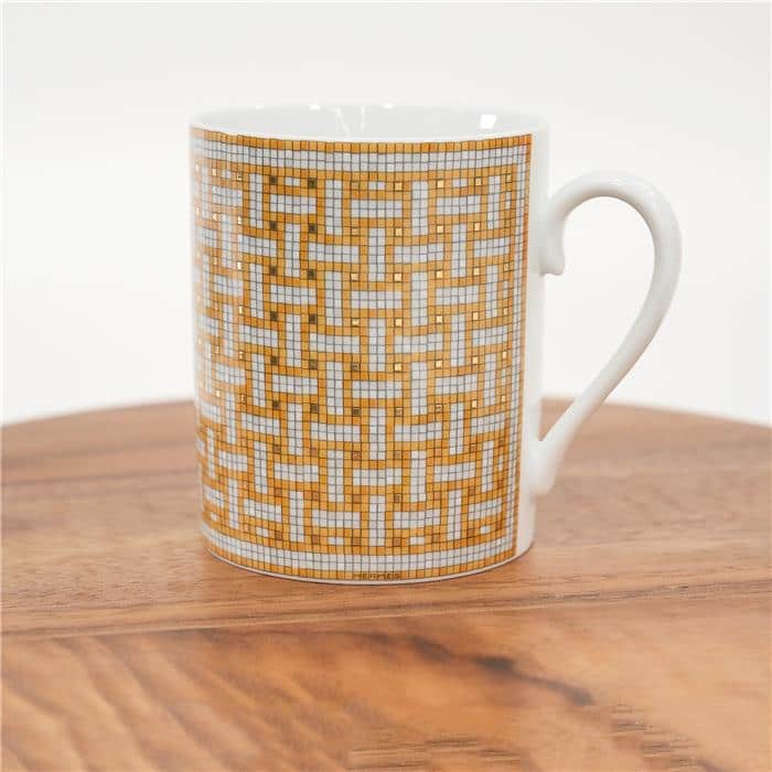 HERMES エルメス マグ 〈モザイク 24〉 ゴールド 2