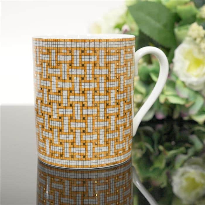 HERMES エルメス マグ 〈モザイク 24〉 ゴールド 29