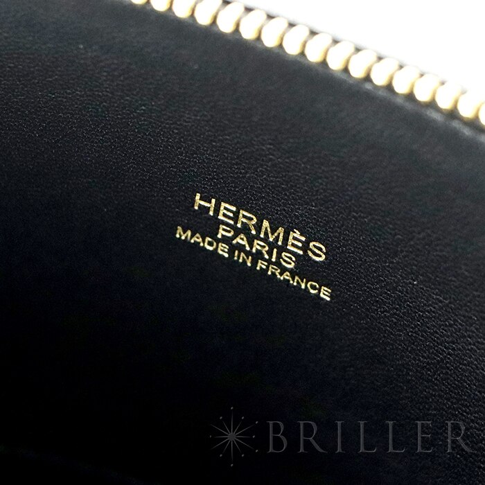中古)HERMES エルメス ボリード 27 エプソン ブラック ゴールド金具 