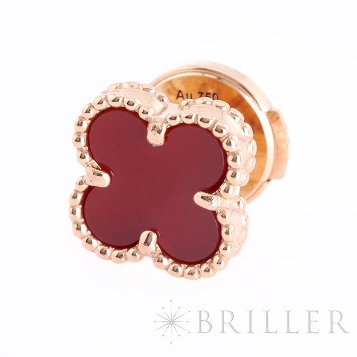 Van Cleef & Arpels ヴァン クリーフ&アーペル アルハンブラ スウィート アルハンブラ ピアス ピンクゴールド カーネリアン VCARN6BO00 5
