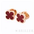 Van Cleef & Arpels ヴァン クリーフ&アーペル アルハンブラ スウィート アルハンブラ ピアス ピンクゴールド カーネリアン VCARN6BO00 6