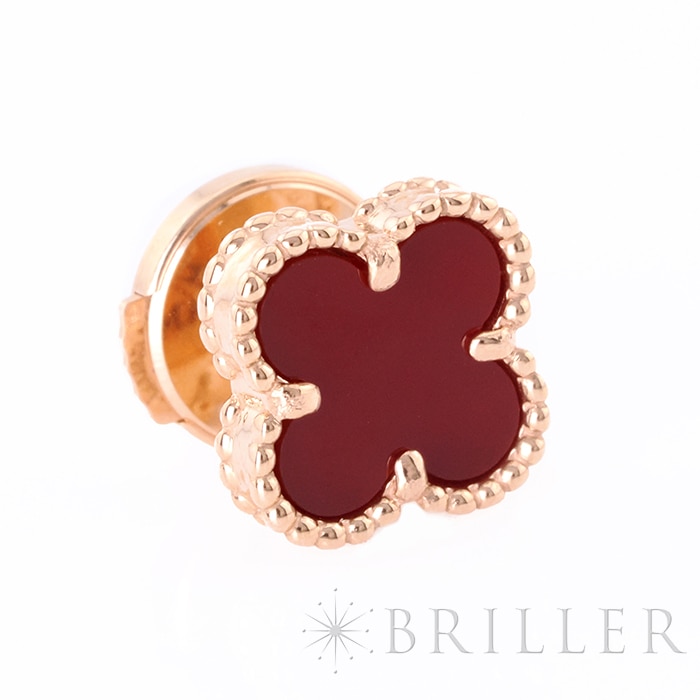 Van Cleef & Arpels ヴァン クリーフ&アーペル アルハンブラ スウィート アルハンブラ ピアス ピンクゴールド カーネリアン VCARN6BO00 8