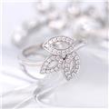 HARRY WINSTON ハリー・ウィンストン リリークラスター ミニ リング ダイヤモンド プラチナ 14号 FRDPSM1MLC 2