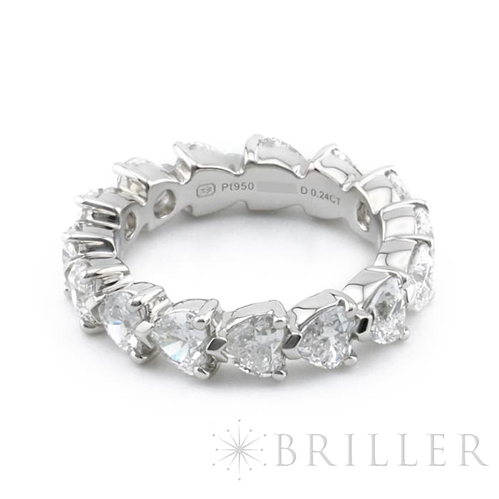 ハリーウィンストン HARRY WINSTON リング HW ロゴ WBDWRDLGHWL フル エタニティ サークル ダイヤモンド K18WG  20号 【中古】