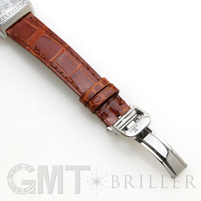 JAEGER LECOULTRE ジャガー・ルクルト レベルソ レディー ダイヤモンド クォーツ Q2658430 レザーストラップ 25