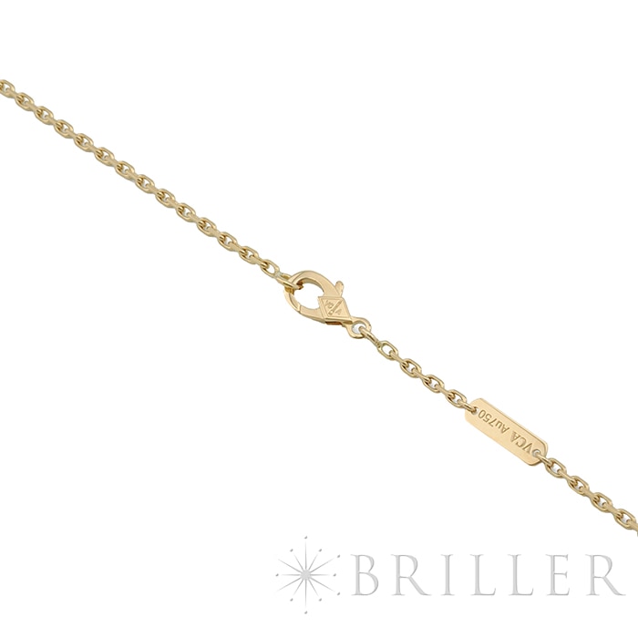 Van Cleef & Arpels ヴァン クリーフ&アーペル アルハンブラ マジックアルハンブラ ロングネックレス 1モチーフ カーネリアン イエローゴールド VCARO49N00 6