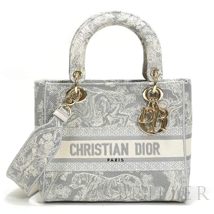 DiorリバースエンブロイダリーレディディオールD-LITEミディアム DIOR | Lady D-Lite バッグ ミディアム Plan de Paris エン