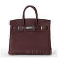 HERMES エルメス バーキン 25 トゴ ボルドー シルバー金具 メイン