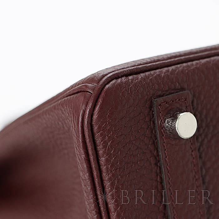 HERMES エルメス バーキン 25 トゴ ボルドー シルバー金具 11