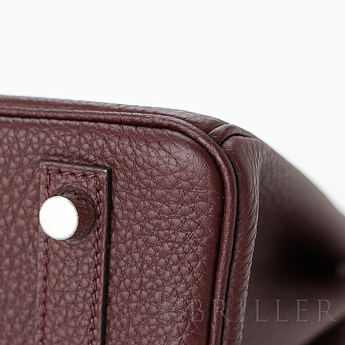 HERMES エルメス バーキン 25 トゴ ボルドー シルバー金具 12